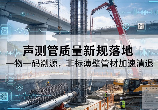 昌平区声测管质量新规落地，一物一码溯源，非标薄壁管材加速清退
